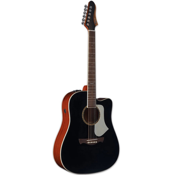 GUITARRA E/ACUSTICA MAQ 6 EN LINEA SWEELL ACERO SWELL-EQ-BK