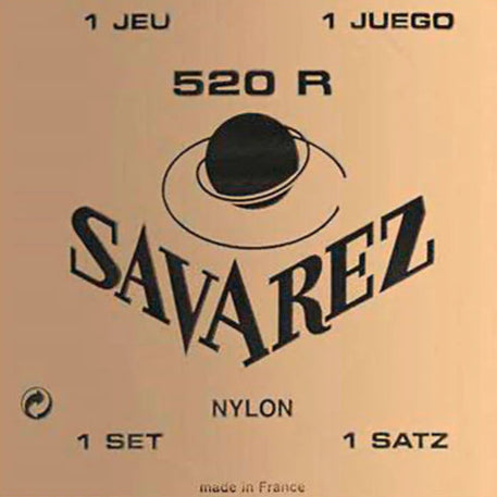 ENC. GUIT SAVAREZ NYLON TRANSP/PLAT 520R