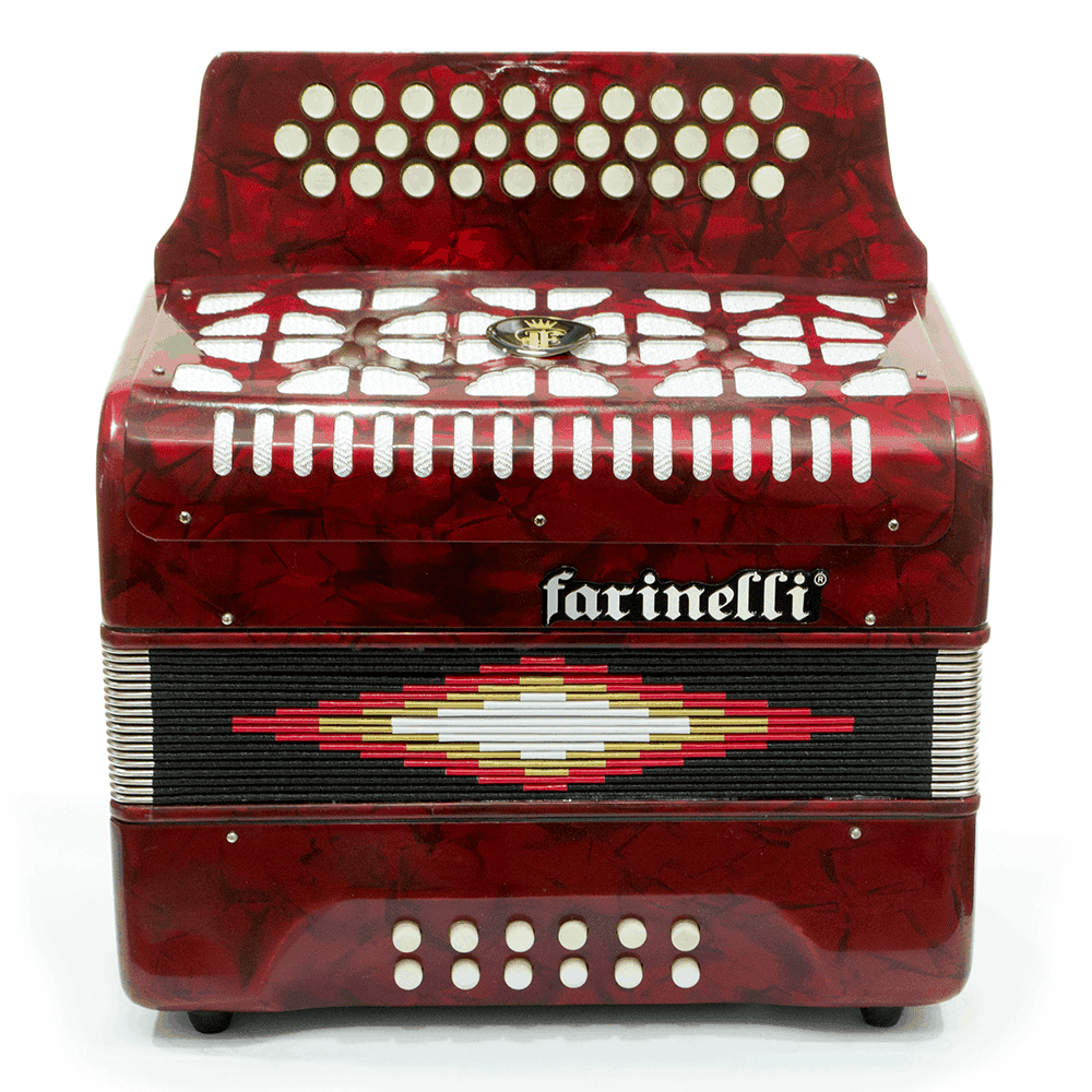 ACORDEON DIATONICO FA ROJO FARINELL 3012FAR