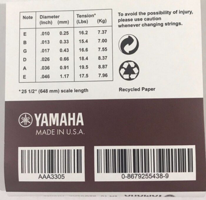 JUEGO DE CUERDAS YAMAHA GEN10SET