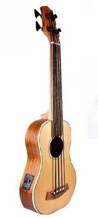 UKULELE-BAJO ELECTRO ACUSTICO CAOBA