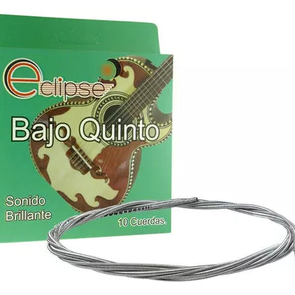 JGO 10 CUERDAS BAJO QUINTO NEGRA BQ-10C/NEG