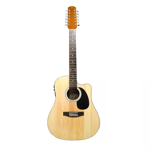 GUITARRA TEXANA C/ACUSTICA C/AFINADOR NATURAL 12 CDAS SEGOBIA