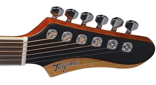 GUITARRA E/ACUSTICA MAQ 6 EN LINEA SWEELL ACERO SWELL-EQ-BK