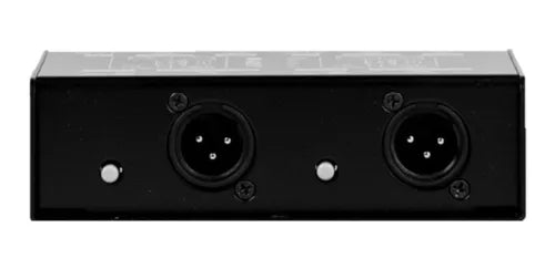 CAJA DIRECTA PASIVA DOBLE, XLR, TIERRA, JACK TS, METALICA MOD.2007DB 02