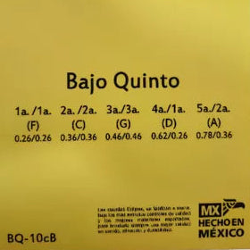 JGO 10 CUERDAS P/BAJO QUINTO BLANCA BQ-10C/BCO