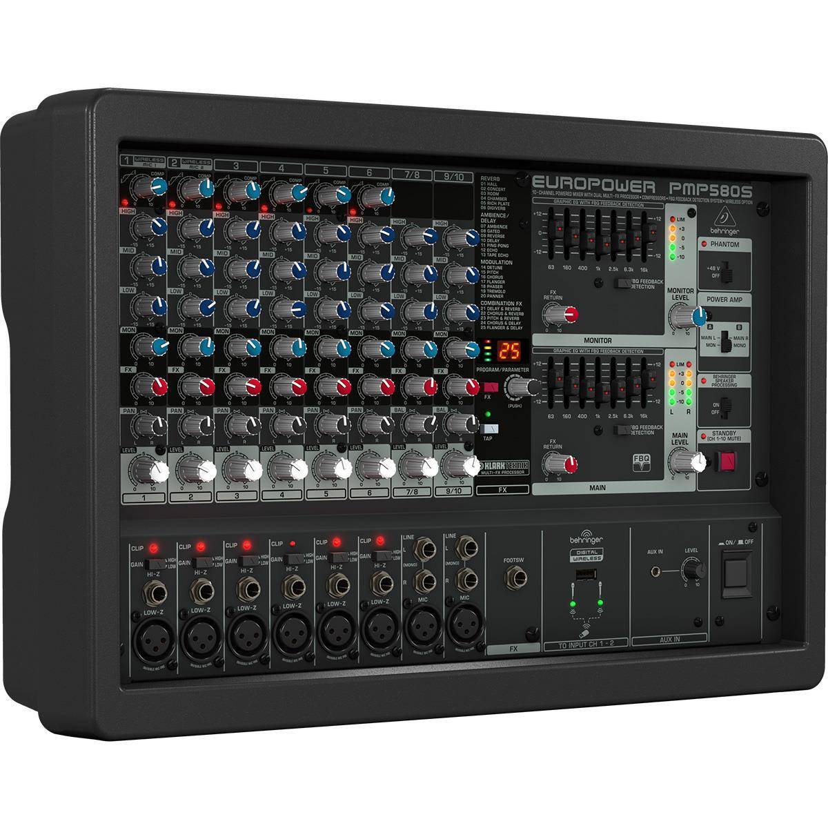 CONSOLA MEZCLADORA BEHRINGER PMP580S