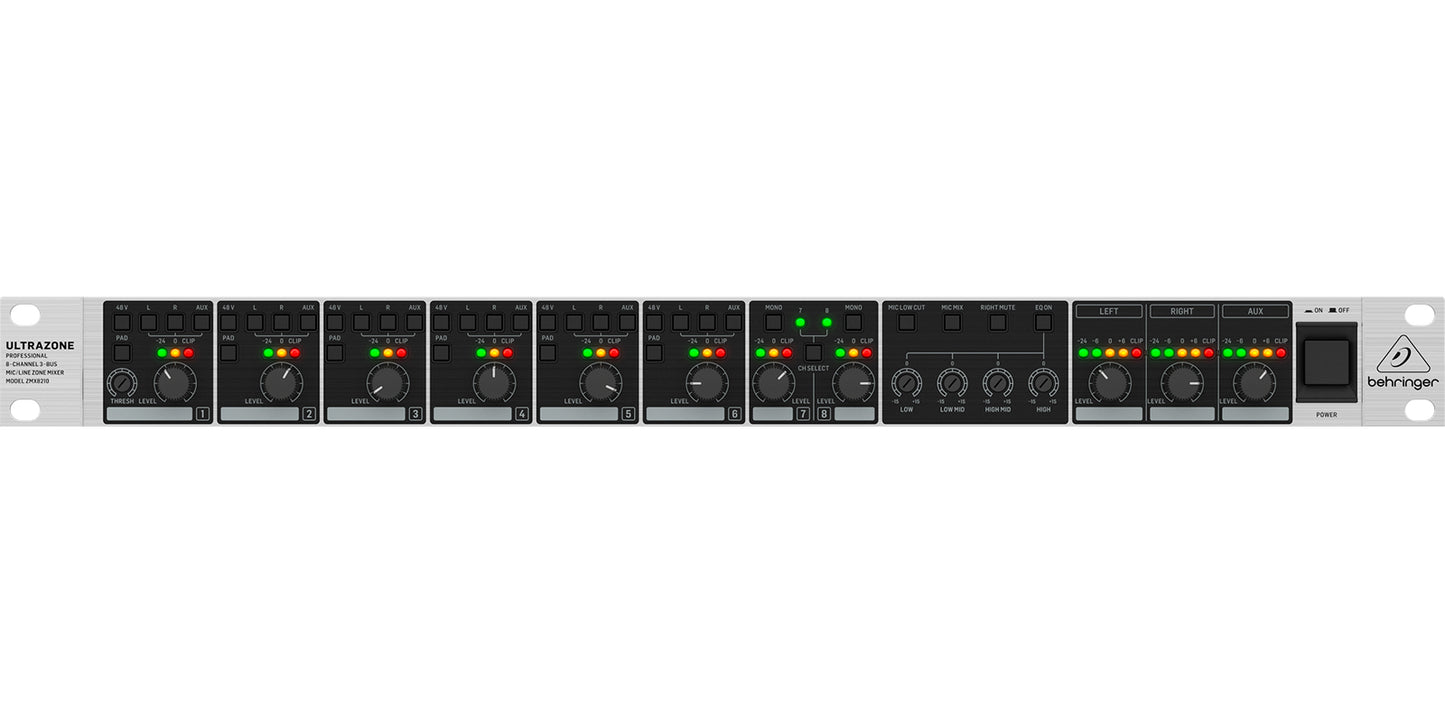 MEZCLADORA BEHRINGER MOD. ZMX8210 V2