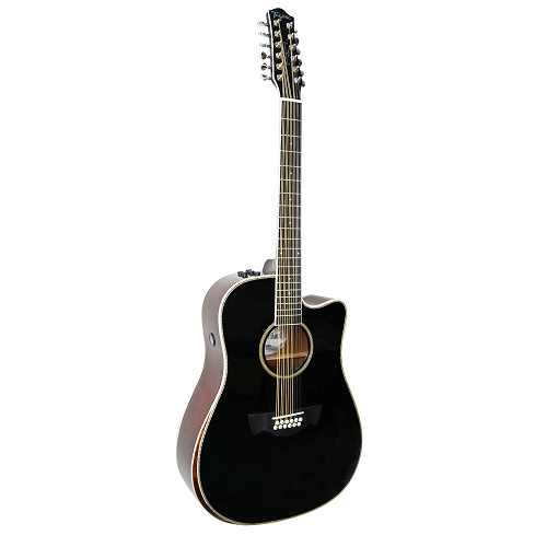 GUITARRA ELECTROACUSTICA 12 CUERDAS TAGIMA TEQ-10 EQ-BK