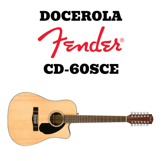 GUITARRA ELECT.ACUSTICA MOD.CD-60SCE DREAD 12-SRT NAT WN