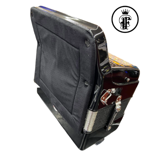 ACORDEON BOTONES FA NEGRO 3 REGISTROS FARINELLI