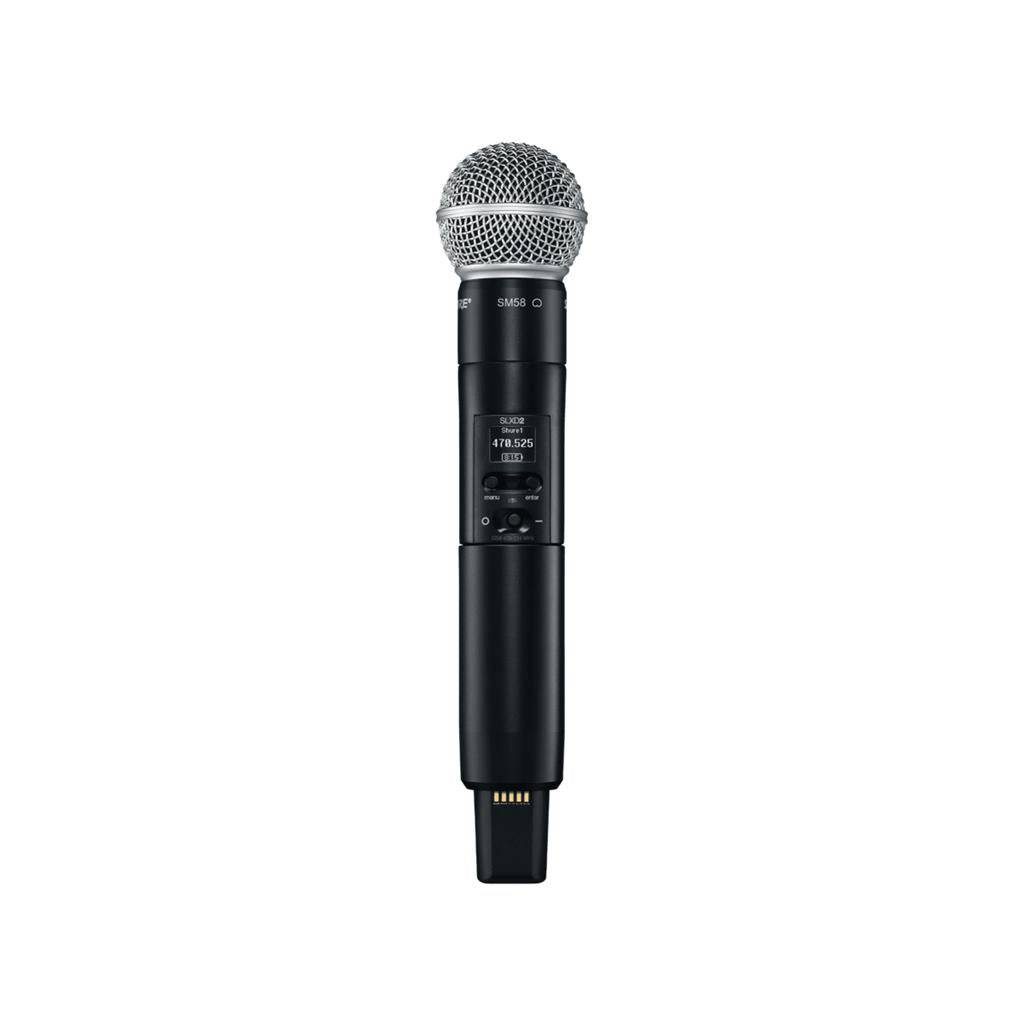 TRANSMISOR DE MANO SHURE CON CAPSULA SM58 SLXD24/SM58-G58