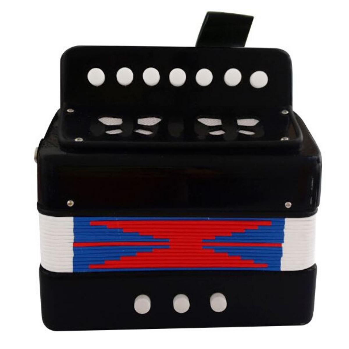 ACORDEON INFANTIL NEGRO 7 BOTONES 2 BAJOS ACIFNE