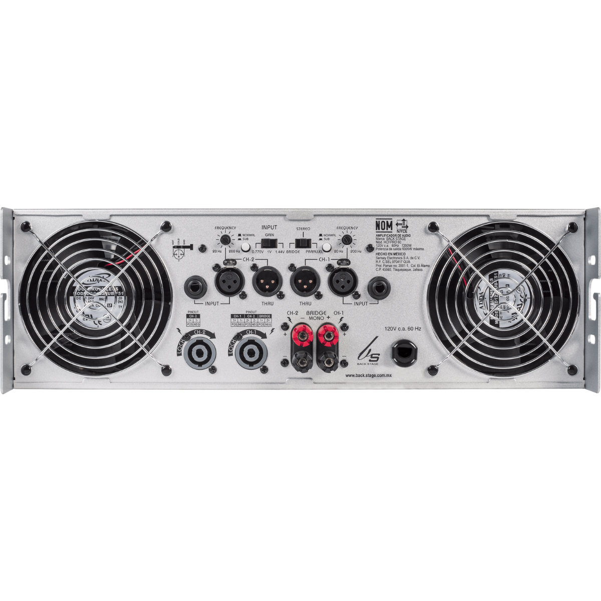 HCF-PRO-60 AMPLIFICADOR DE POTENCIA 6000W RMS