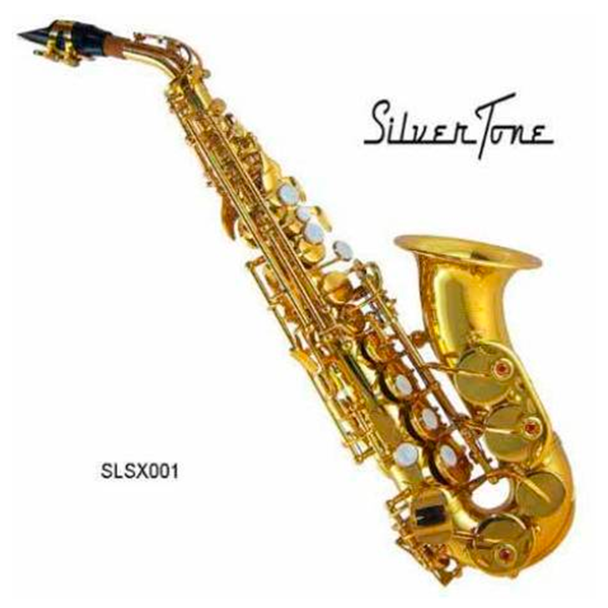 SAXOFON SOPRANO CURVO LAQUEADO SILV SLSX001