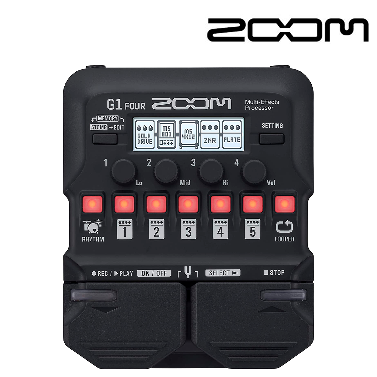 PEDAL MULTIEFECTOS P/GUITARRA ZOOM ZG1XFOUR