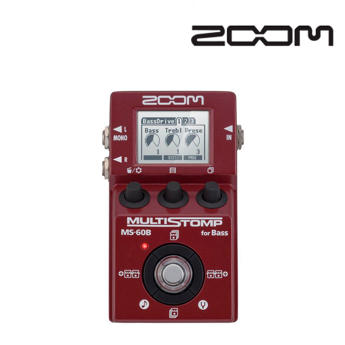 BASS MULTISTOMP FX PEDAL ZOOM MS-60B