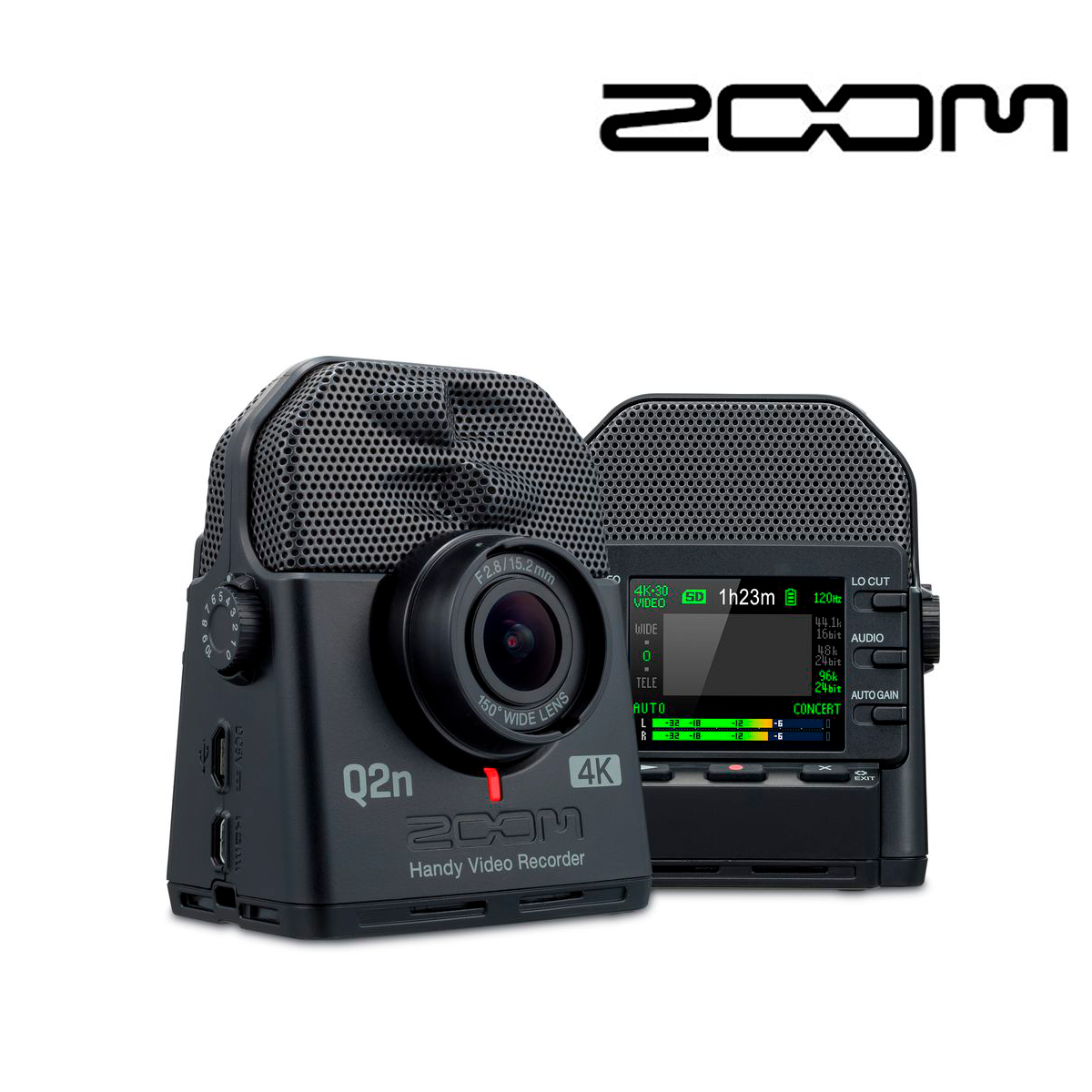 GRABADORA DE AUDIO Y VIDEO HD PORTATIL ZOOM Q2N4K