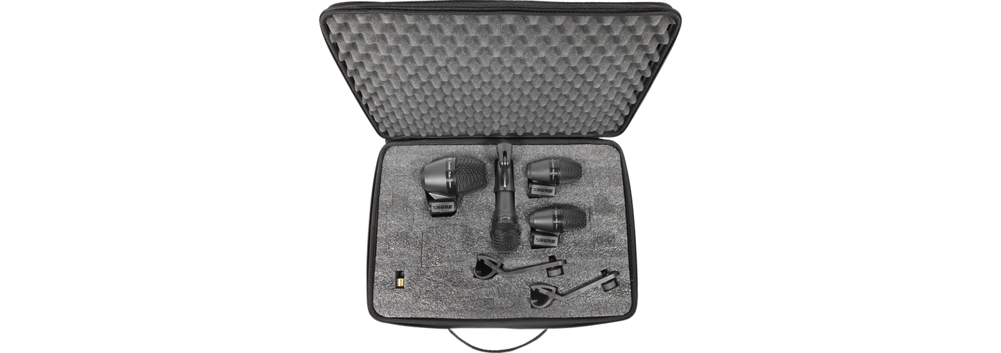 SET DE 4 MICROFONOS SHURE PGASTUDIOKIT4