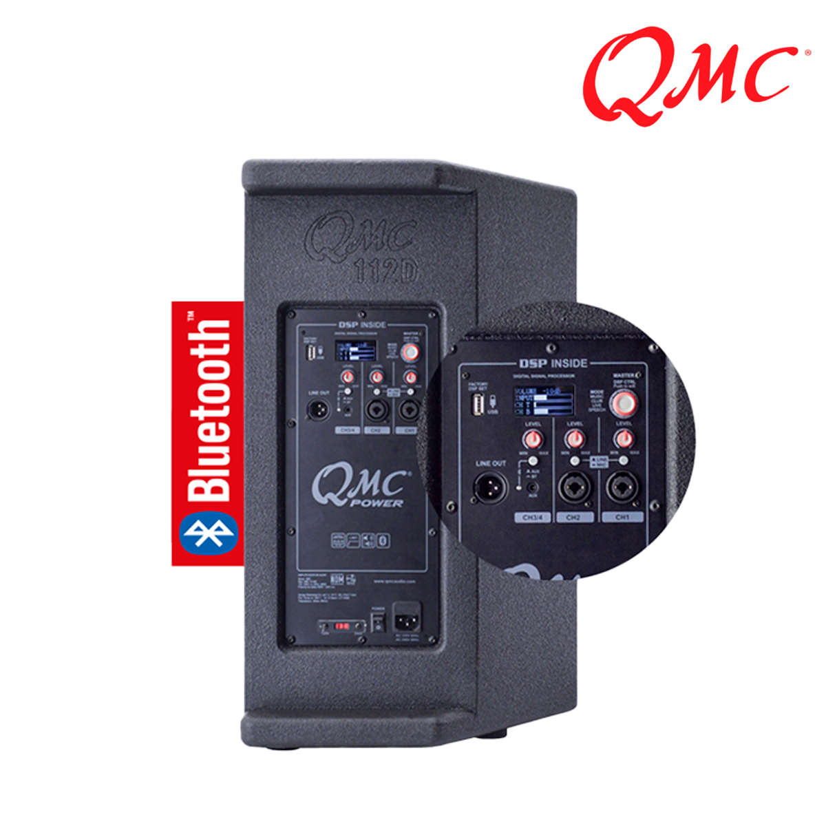 BAFLE Q-112D, MINI CONCERT QMC 1X2 ACTIVO, CON DSP