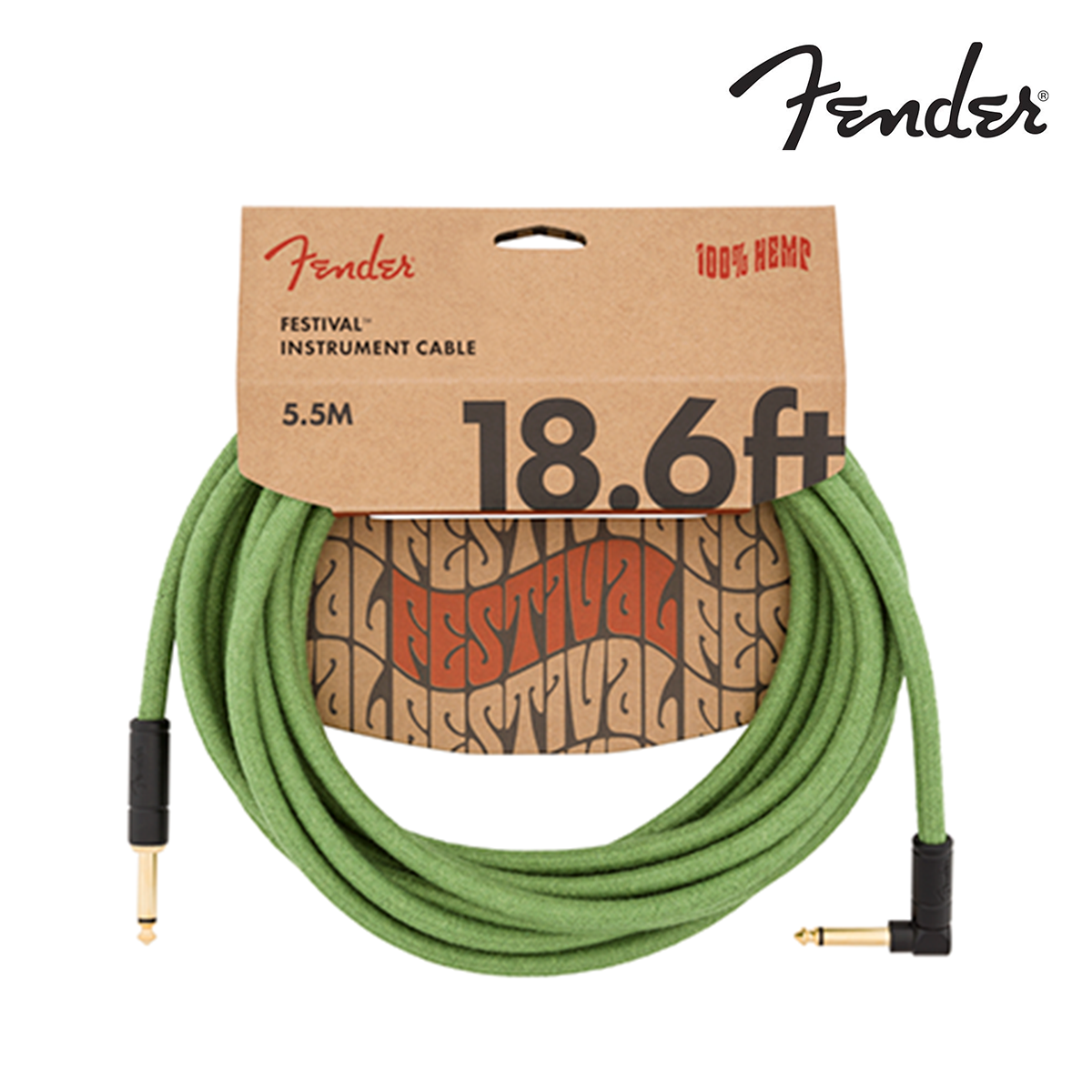 18.6" ANG CABLE, PURE HEMP GRN