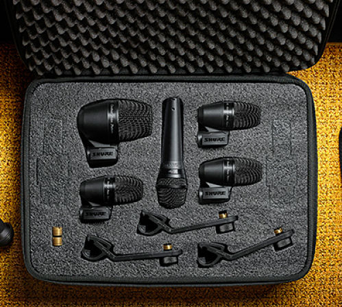 SET DE 5 MICROFONOS SHURE PGADRUMKIT5
