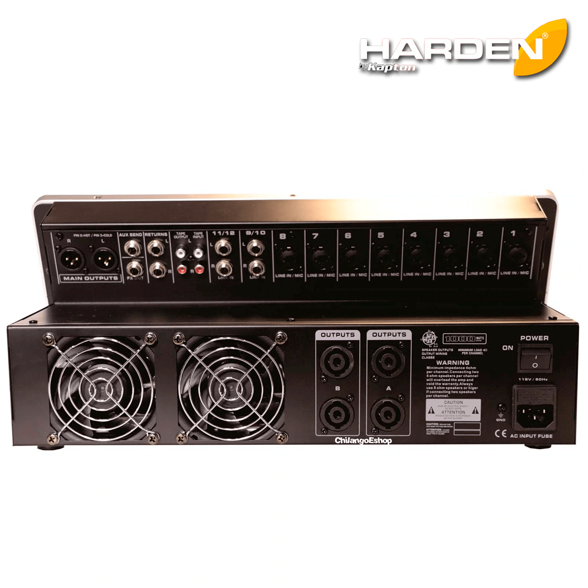 MIXER 12CH 300X300W USB/MP3/BT HARDEN KMX-V12