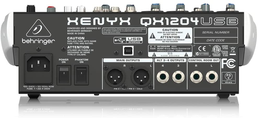 MEZCLADORA BEHRINGER QX1204USB