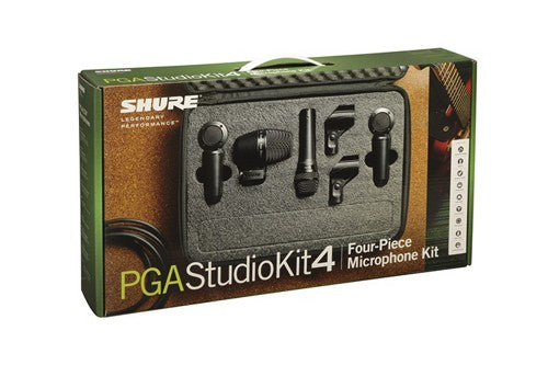 SET DE 4 MICROFONOS SHURE PGASTUDIOKIT4