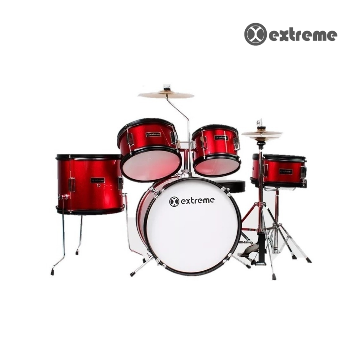BATERIA JUNIOR ROJA 5 PZAS ARO NGO EXTREME EXBT024