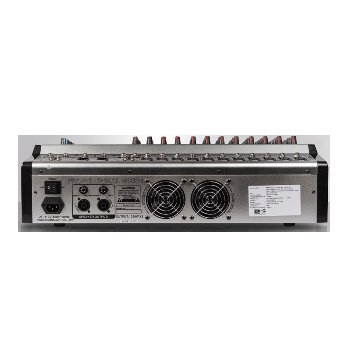 MEZCLADORA AMP STEREO 400W 4749MIX-12AMP3
