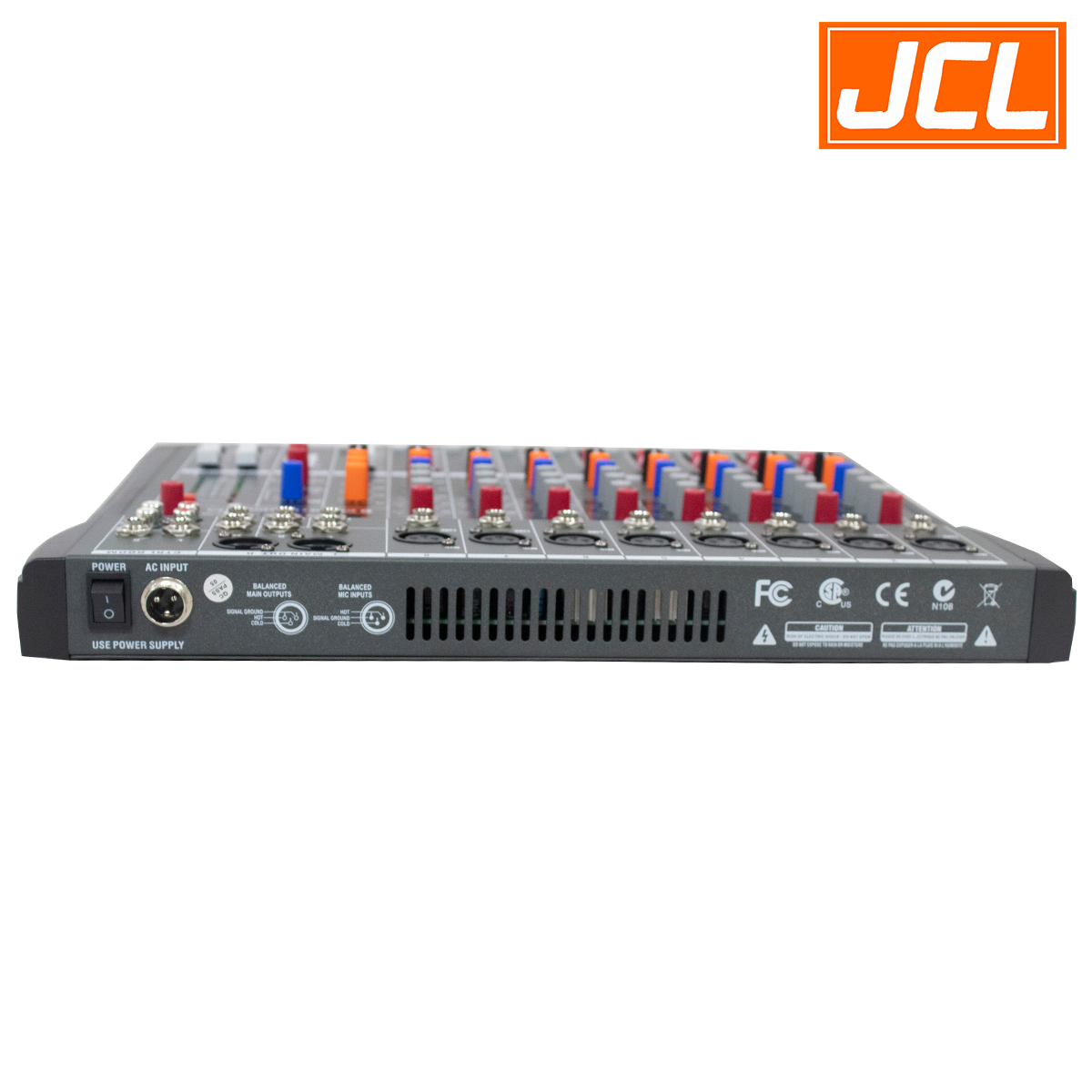 MEZCLADORA EM-80S 8CH C/REPR MP3 BLUETOOTH AC127V EM-80S