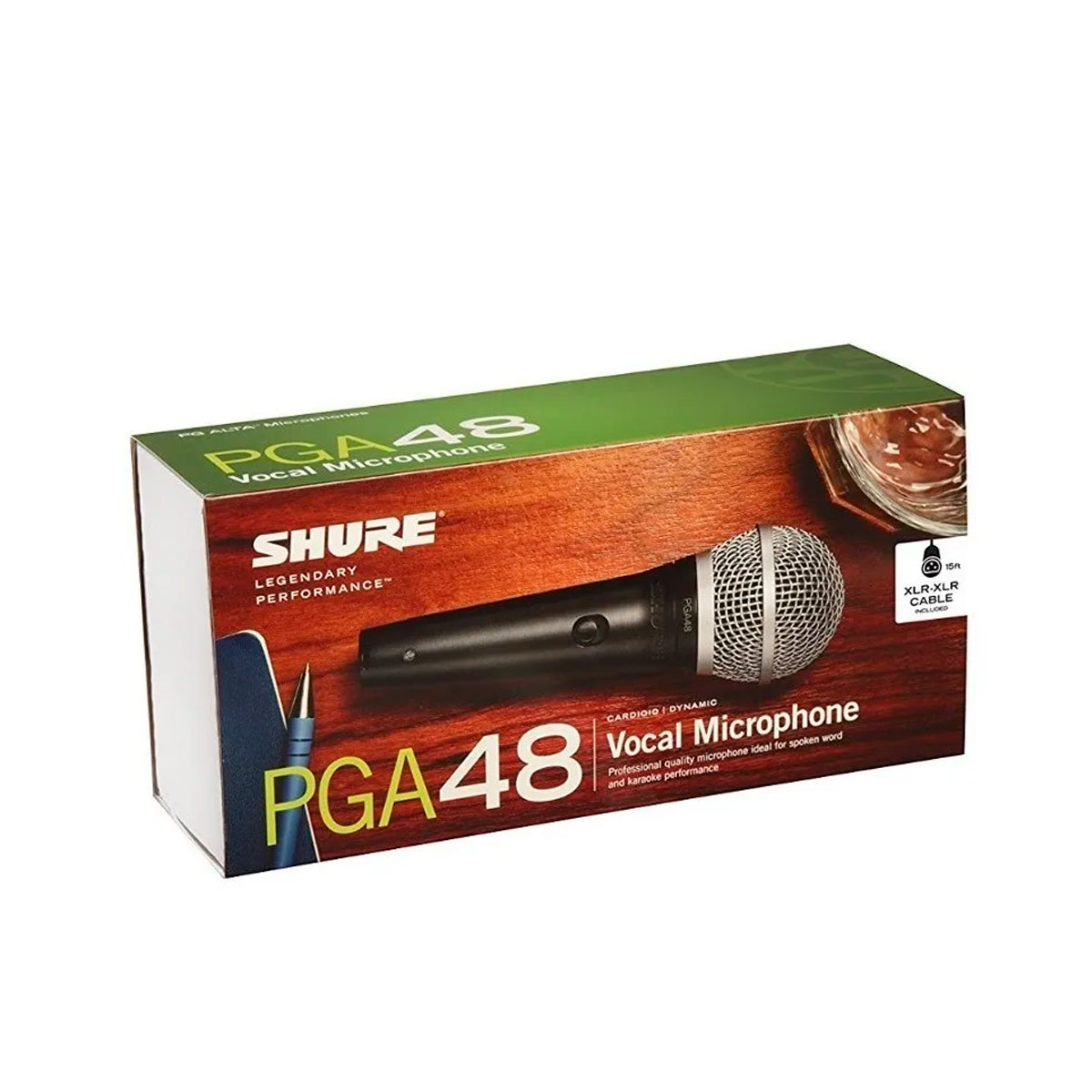 MICROFONO BOBINA MOVIL CON CABLE SHURE PGA48-XLR