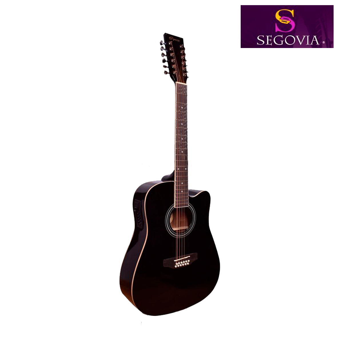 GUITARRA TEXANA ELECTROACUSTICA SGC12BK