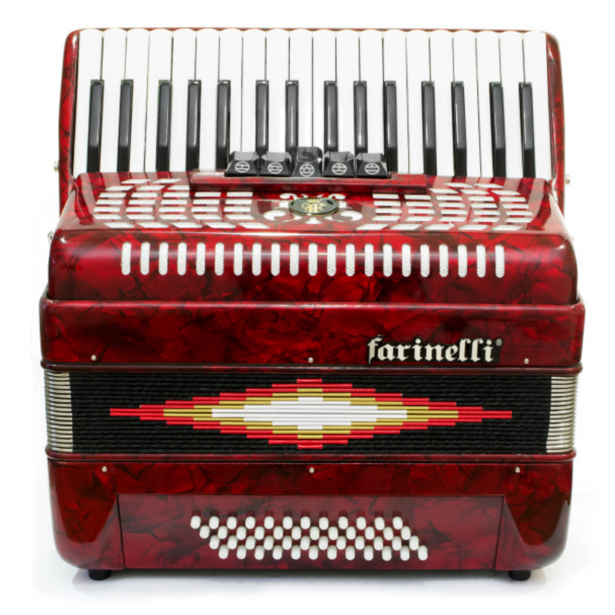 ACORDEON DE 25 TECLAS 12 BAJOS ROJO 1302R