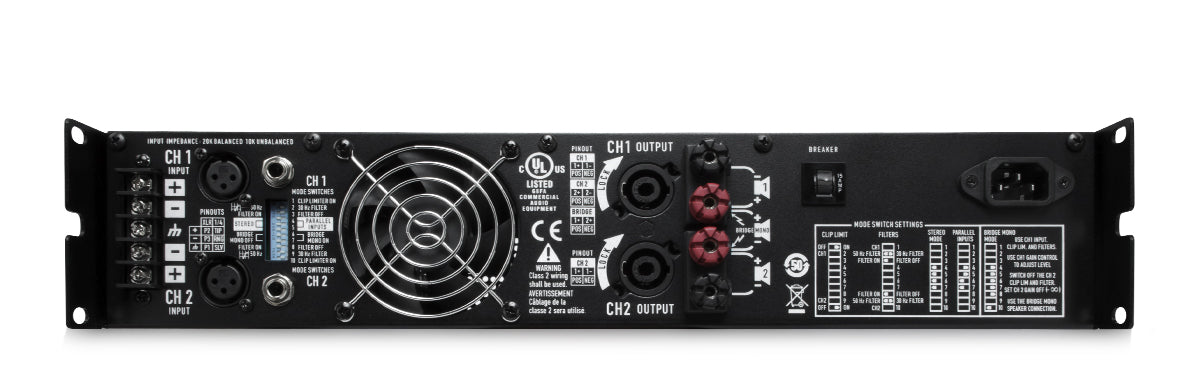 AMPLIFICADOR POTENCIA DOBLE CANAL 750 WATTS RMX2450A