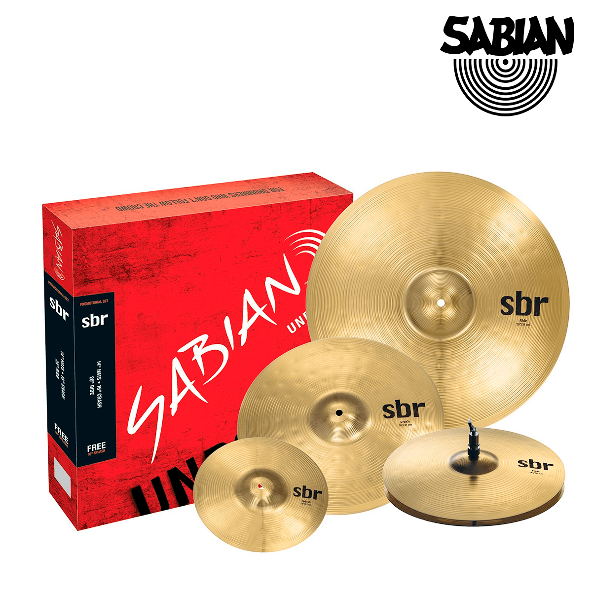 PLATILLOS SABIANS SBR PERFORMANCE SET 14"/16"/20"+10" SBR5003G