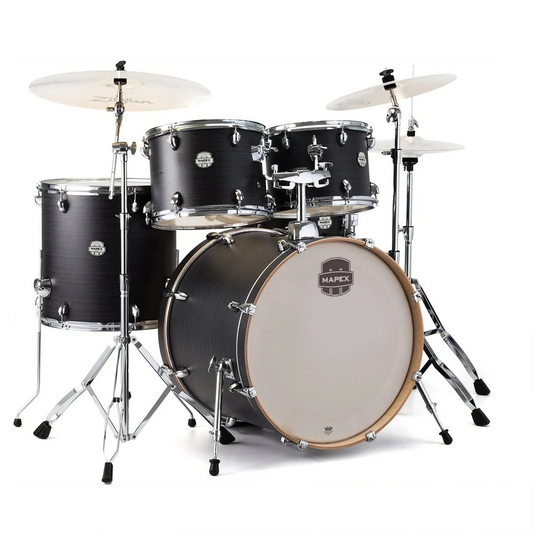BATERIA MAPEX STORM 5 PZAS, ST5255 -IK COLOR EBONY WOOD GRAN BLUE