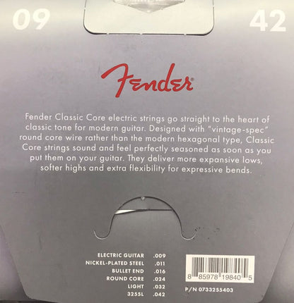 ENCORDADURA FENDER PARA GUITARRA ELECTRICA CLASIC CORE NPS 3255L