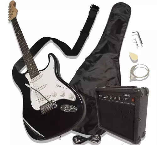 PAQUETE DE GUITARRA ELECTRICA TD1631 C/AMPL DE 10 W FUNDA Y TAHALI