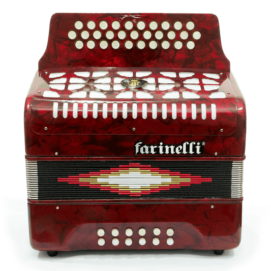 ACORDEON DIATONICO FA ROJO FARINELL 3012FAR