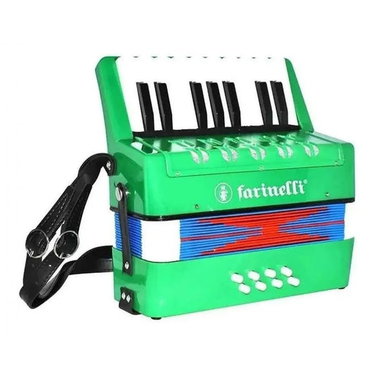 ACORDEON INFANTIL TECLAS VERDE 17K8BS FARINELLI MOD.ACJRFVEN