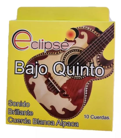 JGO 10 CUERDAS P/BAJO QUINTO BLANCA BQ-10C/BCO