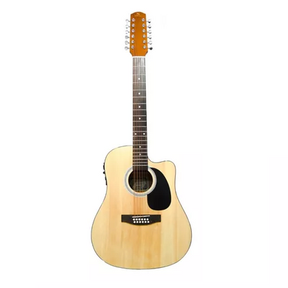 GUITARRA TEXANA C/ACUSTICA C/AFINADOR NATURAL 12 CDAS SEGOBIA