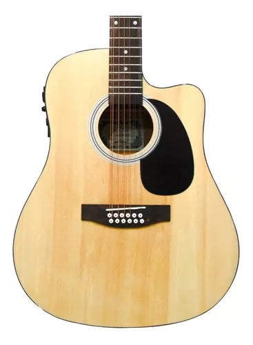 GUITARRA TEXANA C/ACUSTICA C/AFINADOR NATURAL 12 CDAS SEGOBIA