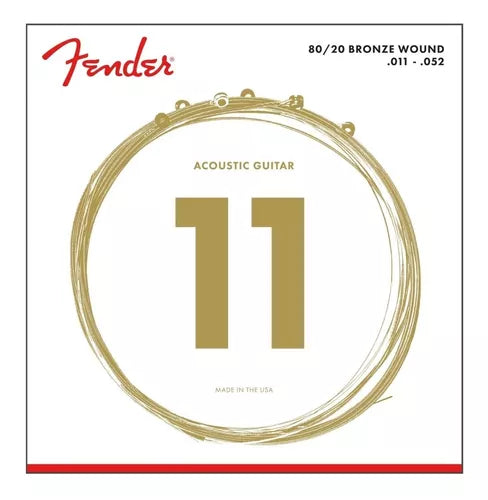 ENCORDADURA FENDER 80/20 BRONCE 11-52 70CL