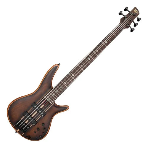 BAJO ELECTRICO IBANEZ "SR" DE 5 CUERDAS CAFE SOMBREADO MATE SR1355B-DUF