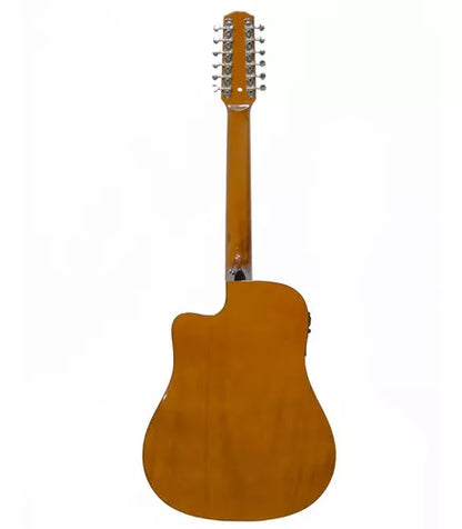 GUITARRA TEXANA C/ACUSTICA C/AFINADOR NATURAL 12 CDAS SEGOBIA