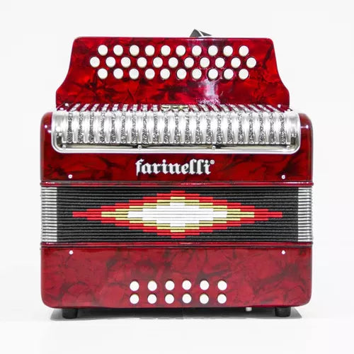 ACORDEON DIATONICO FA ROJO FARINELL 3012FAR
