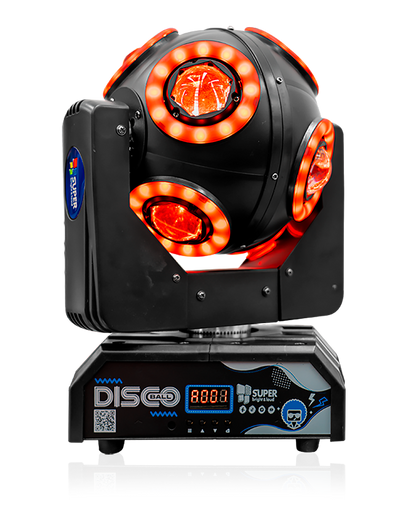 CABEZA MOVIL 8 LEDS 10W DISCO BALL